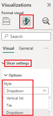 Slicer style